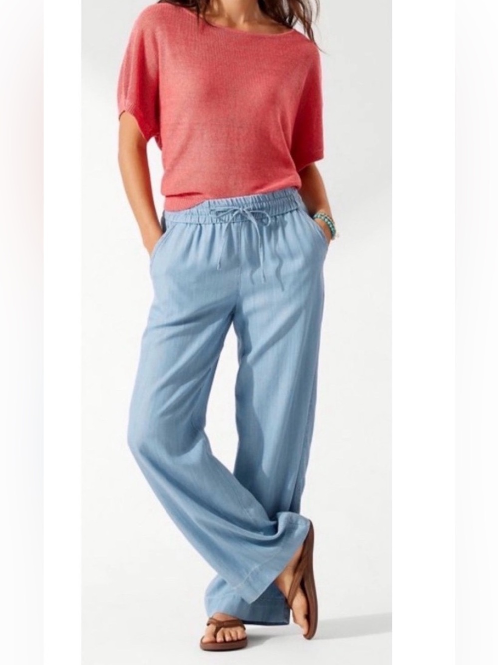 Tommy Bahama Chambray Two Palms Pants Size Small Excellent Pre-Own Condition